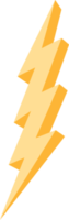 Lightning bolt, Thunderbolt, flat and doodle style png