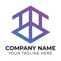 Corporate abstract business logo design for all kind company template Free Vector