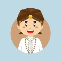 Avatar of a West Java Indonesian Character vector