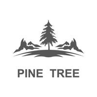 Pine tree Logo design inspiration vector