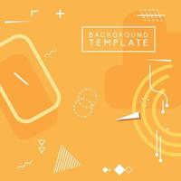 Abstract Memphis style background Vector