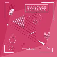 Abstract Memphis style background Vector