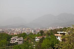 Aerial view of Tirana photo