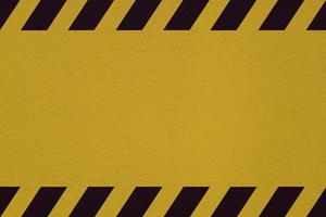 Black striped yellow background with copy space photo