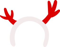 Christmas antlers headband, mask with reindeer antler, Christmas and winter decoration png