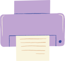 paper printer in flat style. png