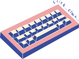 Tastatur im eben Stil. Computer Tastatur Abbildung png