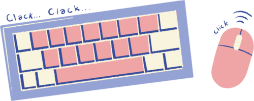 clavier dans plat style. ordinateur clavier illustration png