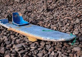 Blue paddle board photo