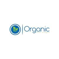 Organic Logo Icon Vector With Color Blue And Green.