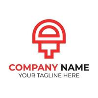 Corporate modern minimal business logo design template Free Vector