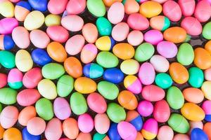 Colorful plastic eggs toy photo