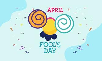 April fools day illustration vector