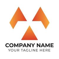 Creative abstract company logo design template Free Vector