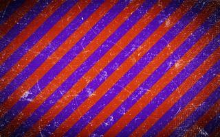Old and classic popular diagonal orange and violet pattern stripe background with white dust effect. Retro and vintage design concept. Suitable for poster, brochure, leaflet, backdrop, card, etc. photo