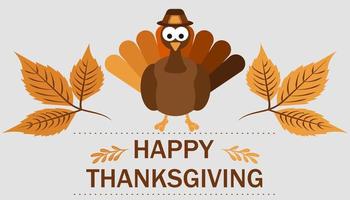Thanksgiving Day. Greeting card. Vector illustration. EPS 10