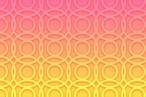 Abstract Circle Pattern with yellow and pink reddish Gradient Background photo