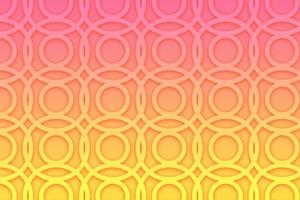 Abstract Circle Pattern with yellow and pink reddish Gradient Background photo
