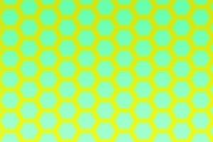 Yellow Background with shining green honeycomb structure shape pattern, banner for social media post, Diamond shape pattern design photo
