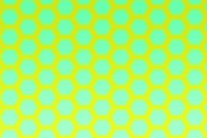 Yellow Background with shining green honeycomb structure shape pattern, banner for social media post, Diamond shape pattern design photo