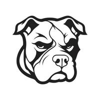 bulldog mascot logo ,hand drawn illustration. Suitable For Logo, Wallpaper, Banner, Background, Card, Book Illustration, T-Shirt Design, Sticker, Cover, etc vector