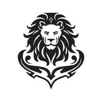 león mascota logo ,mano dibujado ilustración. adecuado para logo, fondo de pantalla, bandera, fondo, tarjeta, libro ilustración, camiseta diseño, pegatina, cubrir, etc vector