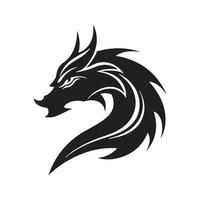 dragon mascot logo ,hand drawn illustration. Suitable For Logo, Wallpaper, Banner, Background, Card, Book Illustration, T-Shirt Design, Sticker, Cover, etc vector