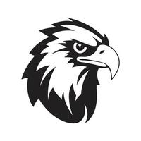 eagle mascot logo ,hand drawn illustration. Suitable For Logo, Wallpaper, Banner, Background, Card, Book Illustration, T-Shirt Design, Sticker, Cover, etc vector