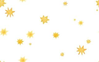 endless pattern with golden stars, cute childish wallpaper vector