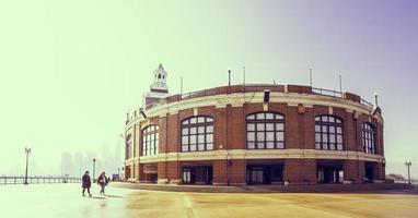 March 6 2023. Chicago, Illinois. Architecture and a building at Navy Pier in Chicago. photo