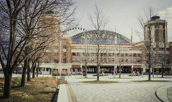 March 6 2023. Chicago, Illinois. Architecture and a building at Navy Pier in Chicago. photo