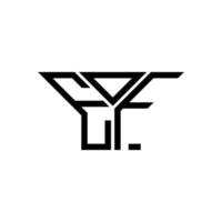 eof letra logo creativo diseño con vector gráfico, eof sencillo y moderno logo.