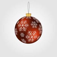 Christmas-tree decorations, present. Christmas toy. Vector illustration