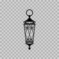 silhouette illustration of an Islamic lanterns. can be used to design cards, web, etc. Ramadan design, Eid al-Fitr and Eid al-Adha. vector
