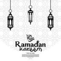 Ramadán kareem vector diseño para bandera, fondo, lata ser usado como un tarjeta, y web. adicional a el diseño de el Ramadán Kareem, eid al-fitr y eid al-adha. vector