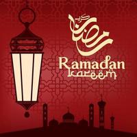 ramadan kareem Vector Design For Banner, card, social media feed, Background, can be used as a card, and web. additional to the design of the Ramadan kareem, Eid al-Fitr and Eid al-Adha. vector