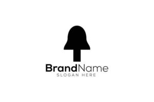 Simple tree logo design vector template