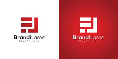 Modern trendy letter F L logo design template vector