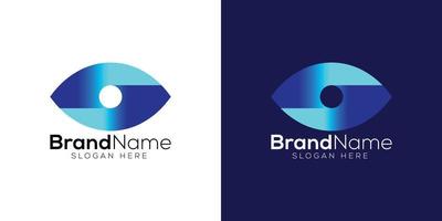 Modern trendy Eye vision icon logo design template vector