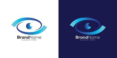 Modern trendy Eye vision icon logo design template vector