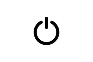 Simple power button icon design template vector