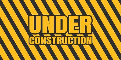 under construction background. under construction sign background with black and yellow stripes. black and yellow stripes warning caution sign. vector