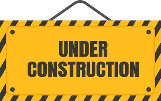 under construction background. under construction sign background with black and yellow stripes. black and yellow stripes warning caution sign. vector