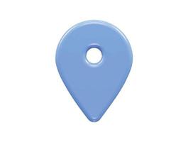 3d rendering location icon vector