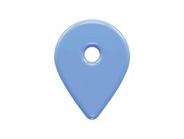 3d rendering location icon vector