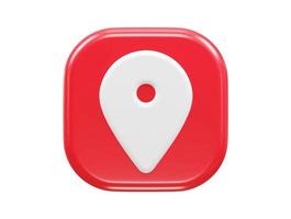 3d rendering location icon vector