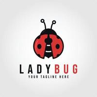 Ladybug icon. Flying red bug vector images