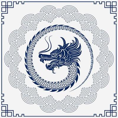 Chinese Dragon Silhouette Vector Art, Icons, and Graphics for Free Download