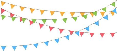 Blank banner, bunting or swag templates for scrapbooking parties, spring, Easter, baby showers and sales, on transparent background, in vector format