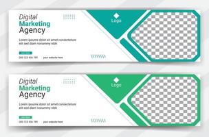 business cover page or web ads banner design template Free Vector